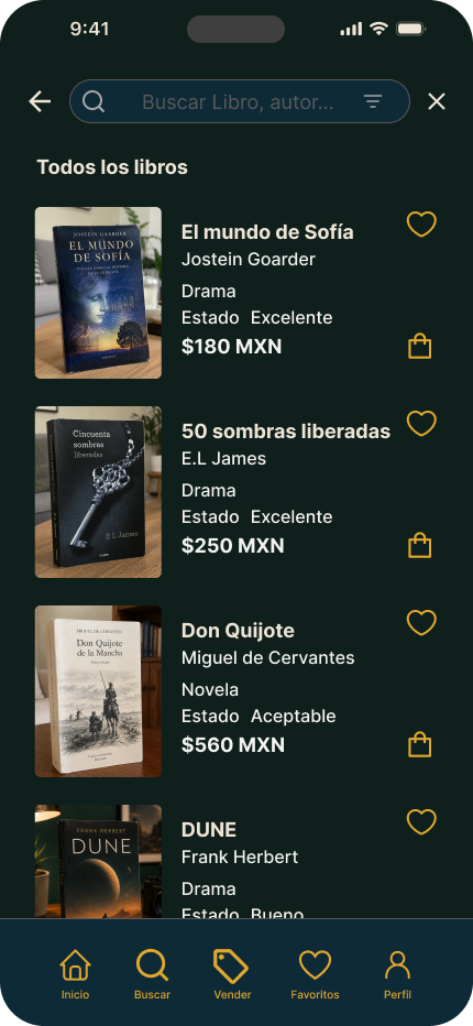 Segunda Página — Detalle compra