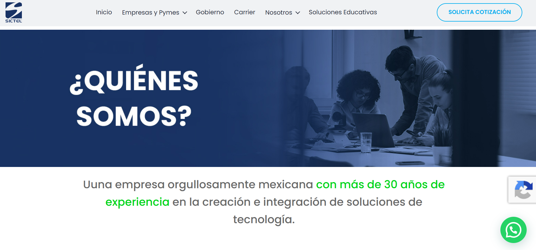 Quiénes somos — sitio original